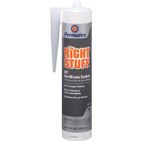 Permatex The Right Stuff 1 Minute GasketGrey Instant Rubber Gasket Maker - 10oz 34310
